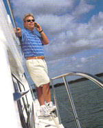 dan on boat