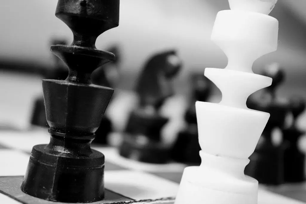 black and white game match chess