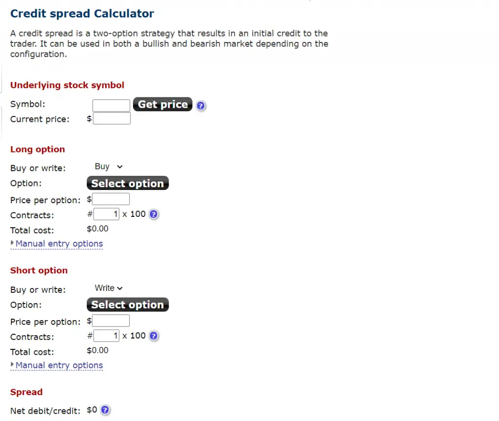 options profit calculator