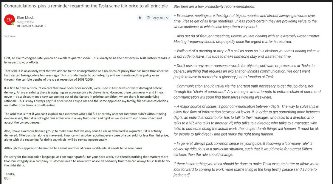 Elon Musk's Six Rules for Tesla Employees 3 Elon Musk’s Six Rules for Tesla Employees