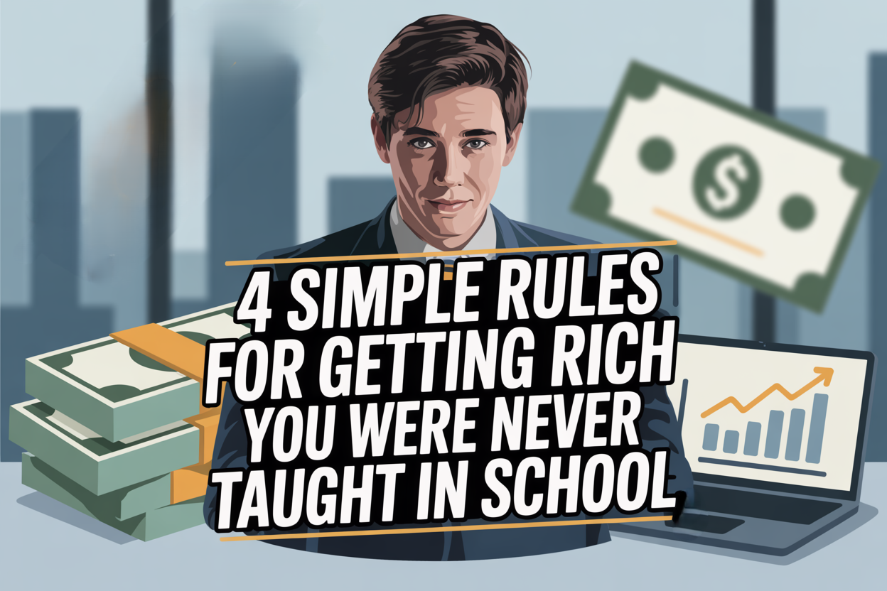 4 Simple Rules for Getting Rich You Were Never Taught In School