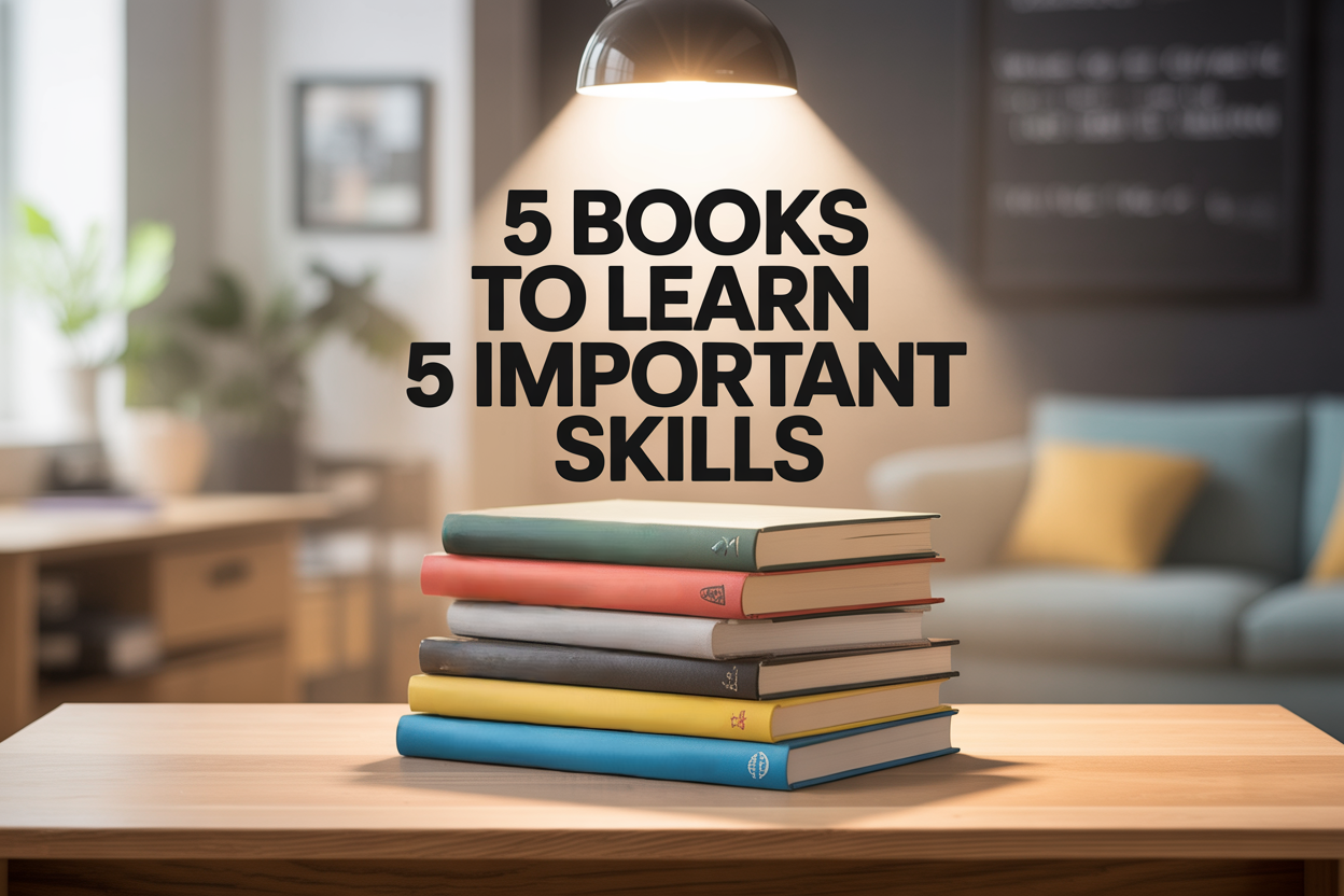 5 Books to Learn 5 Important Skills
