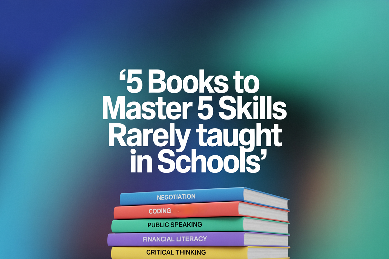 5 Books to Master 5 Skills Rarely Taught in Schools