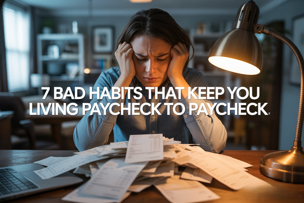 Middle-Class People Living Paycheck to Paycheck Have These 7 Bad Habits