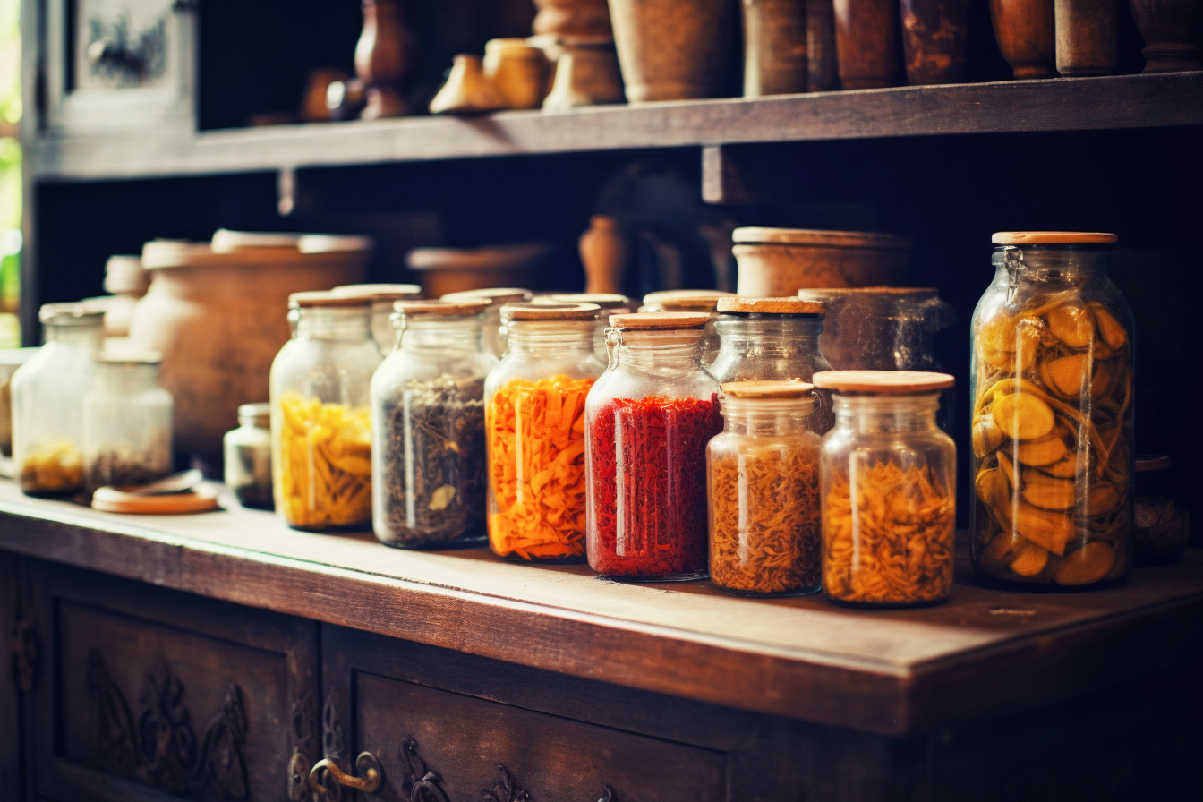 Simple Fall Apothecary Jars Idea - Frugal Living for Life