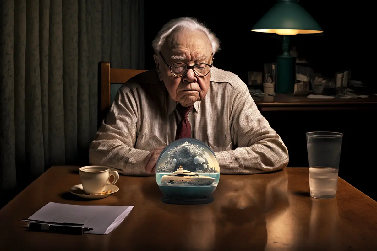 Warren Buffett Snow Globe