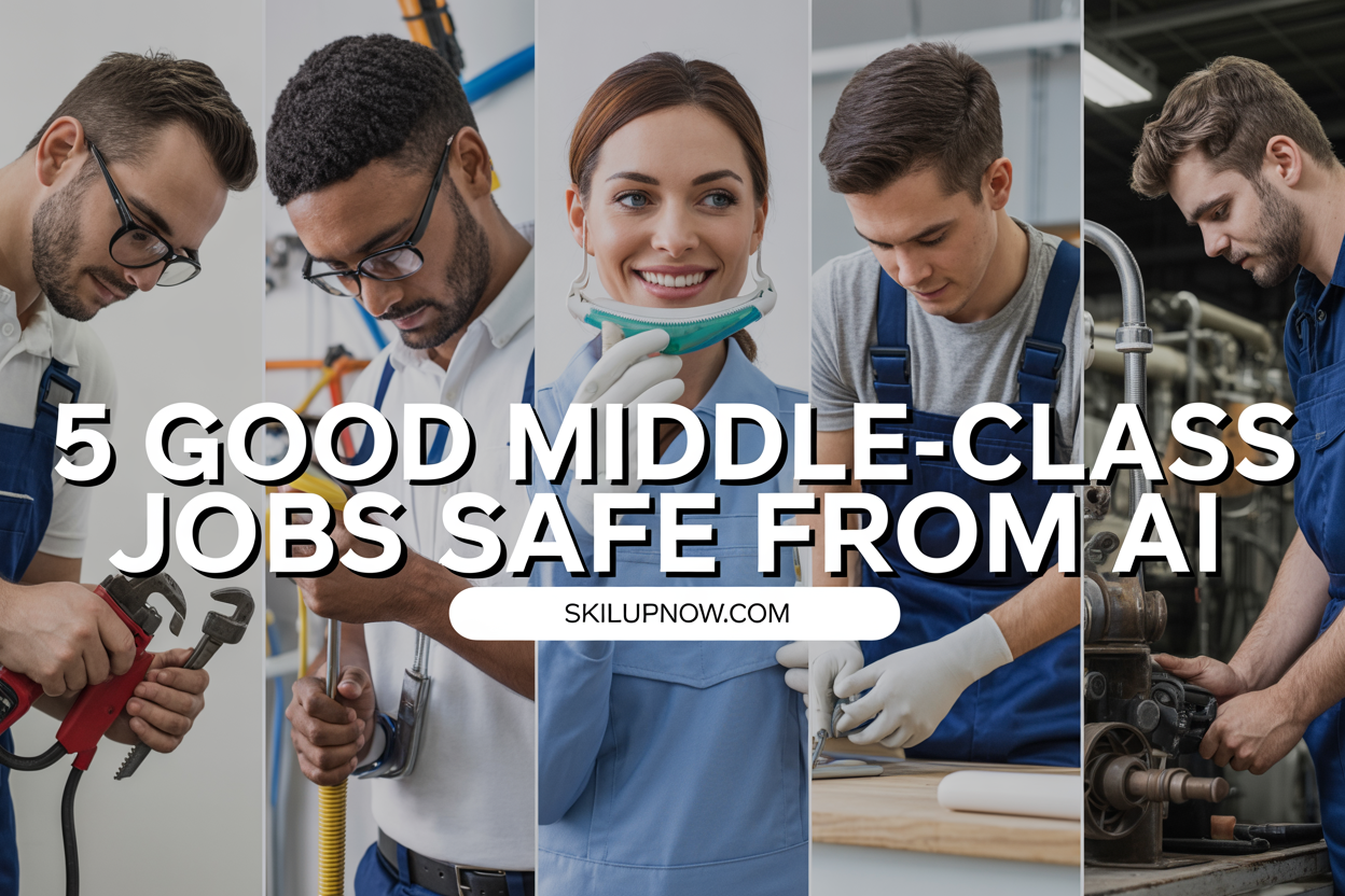 5 Good Middle-Class Jobs That Don’t Require a 4-Year College Degree And Won’t Be Replaced by AI