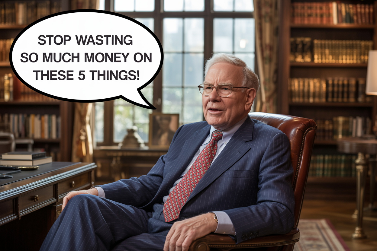 5 Things Broke People Waste Too Much Money On, According to Warren Buffett