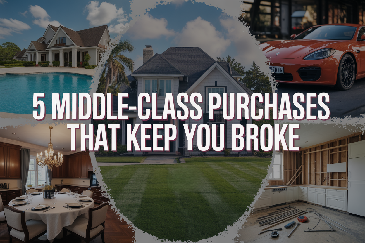 5 Common Middle-Class Purchases That Keep You Broke