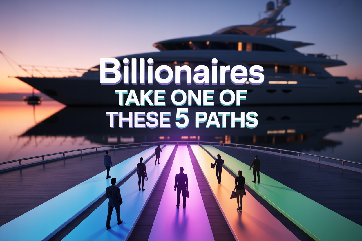 People Who Become Billionaires Take One Of These 5 Paths