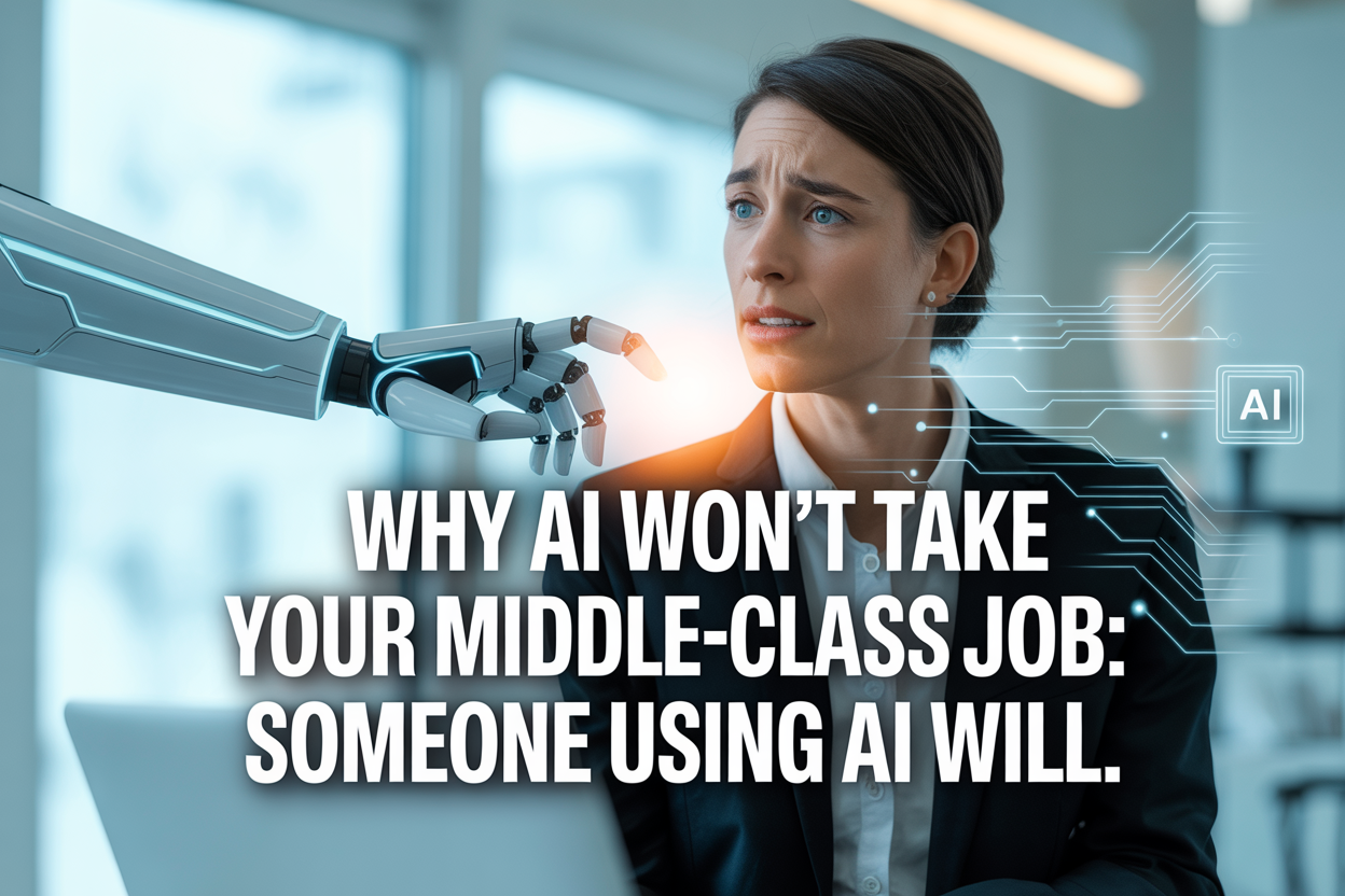 Why AI Won’t Take Your Middle-Class Job: Someone Using AI Will