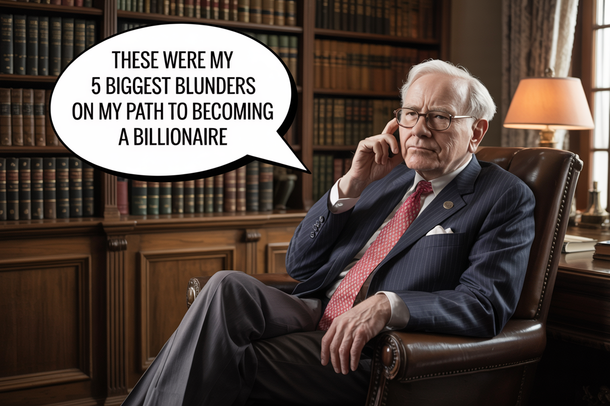 Warren Buffett’s 5 Biggest Blunders on his Path to Becoming a Billionaire