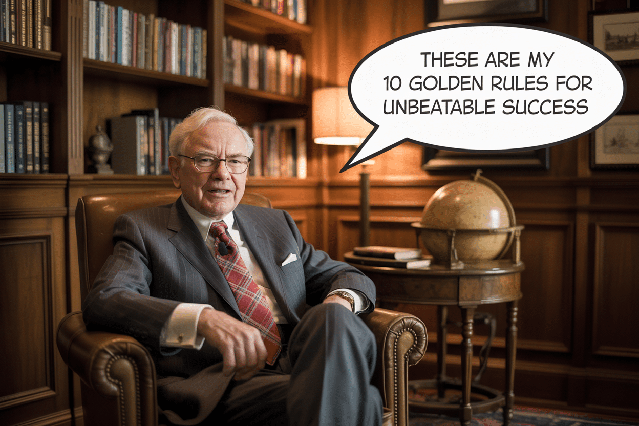 Warren Buffett's 10 Golden Rules: The Blueprint for Unbeatable Success