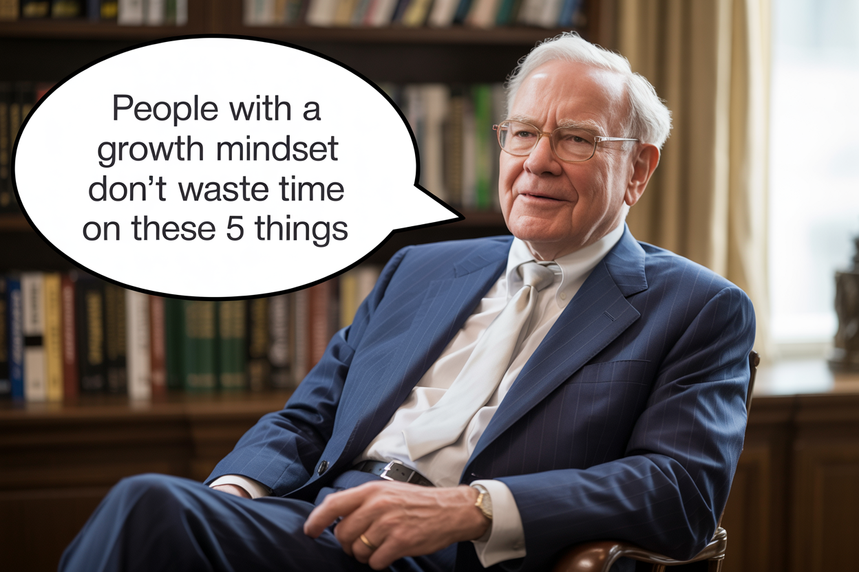 People with a Growth Mindset Don’t Waste Time on These 5 Things, According to Warren Buffett