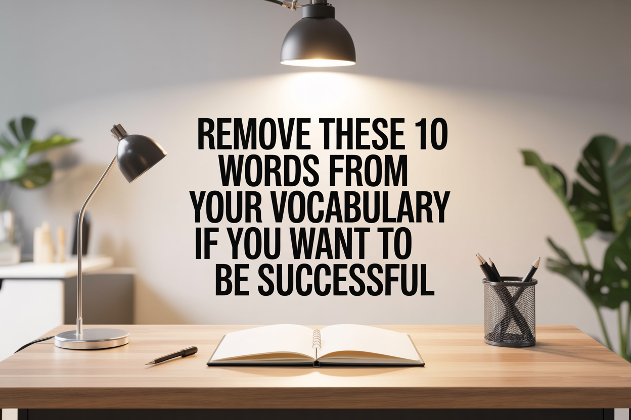 Middle-Class People Who Want to Be Successful Should Remove These 10 Words From Their Vocabulary