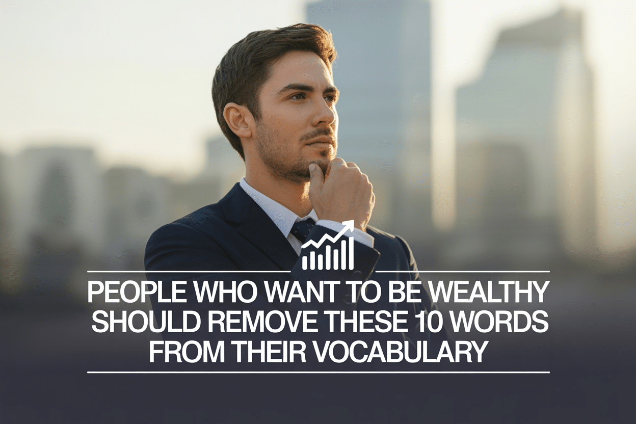 People Who Want to Be Wealthy Should Remove These 10 Words From Their Vocabulary