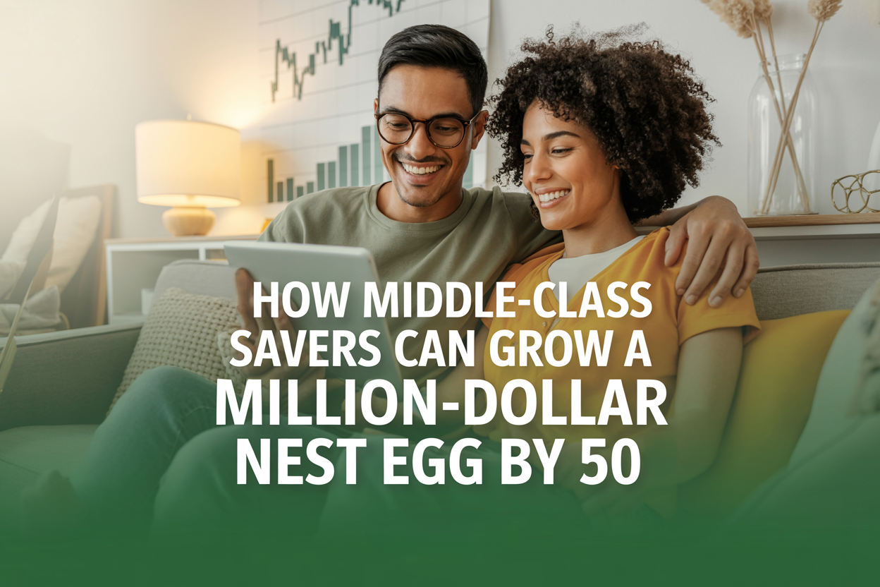 5 Steps For Middle-Class Savers To Grow a Million-Dollar Nest Egg by 50