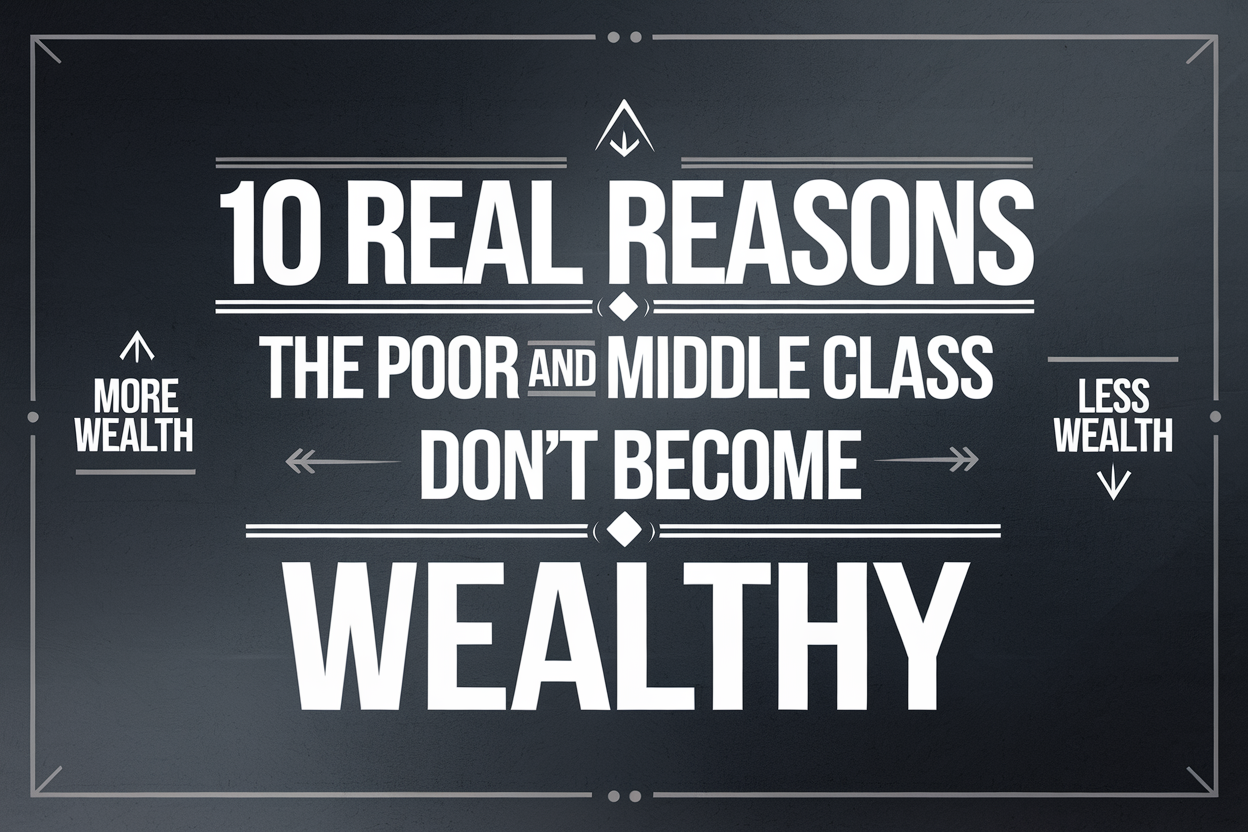 The 10 Real Reasons the Poor Stay Poor and the Middle Class Doesn’t Become Wealthy