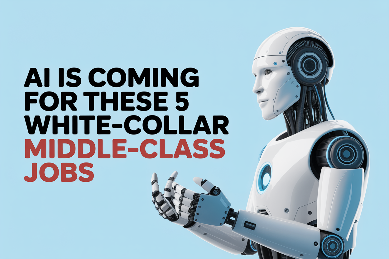 AI is Coming For These 5 White-Collar Middle-Class Jobs in the Next 5 Years
